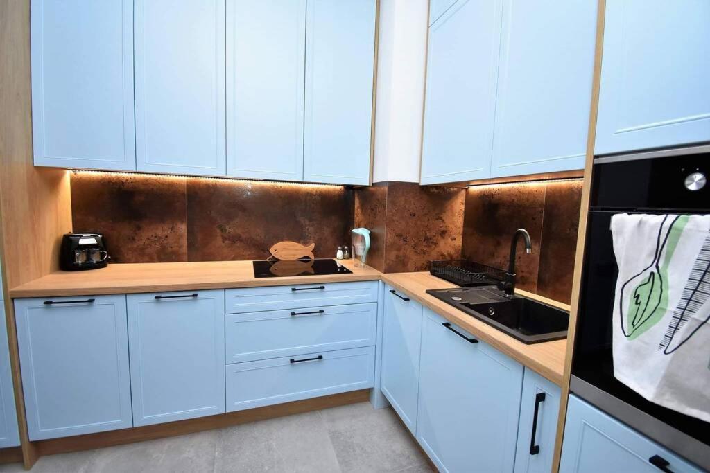 Apartament Blue Bastion Walowa 23C Z Klimatyzacja I Miejscem Parkingowym W Podziemnym Parkingu Gdansk Dış mekan fotoğraf