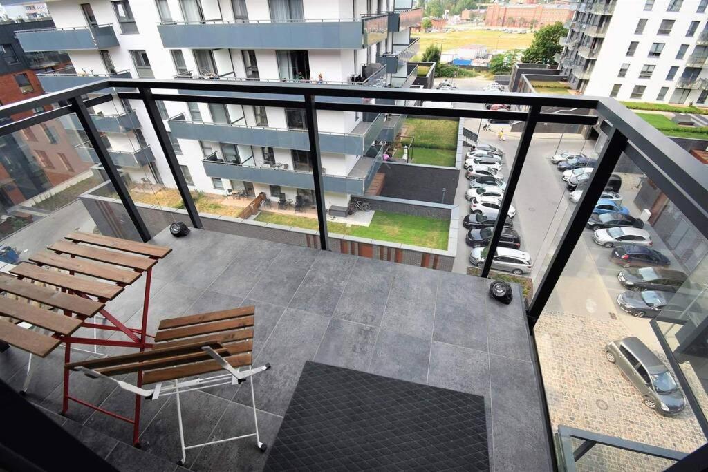 Apartament Blue Bastion Walowa 23C Z Klimatyzacja I Miejscem Parkingowym W Podziemnym Parkingu Gdansk Dış mekan fotoğraf