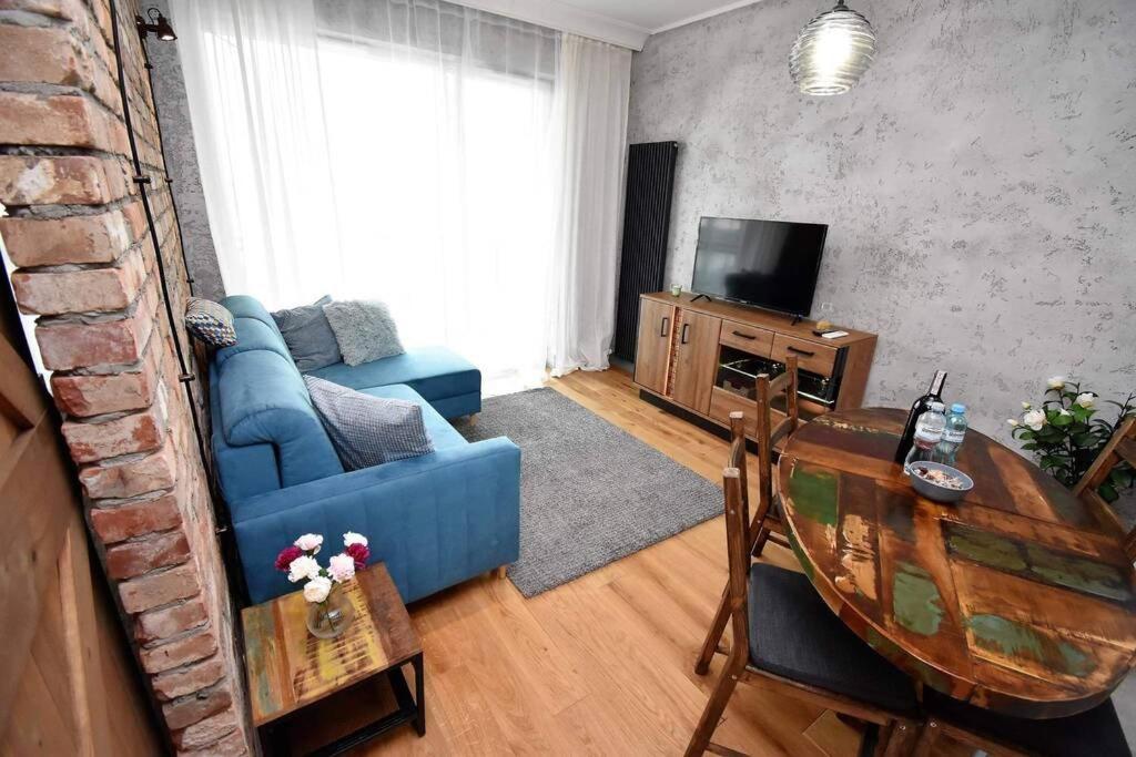 Apartament Blue Bastion Walowa 23C Z Klimatyzacja I Miejscem Parkingowym W Podziemnym Parkingu Gdansk Dış mekan fotoğraf